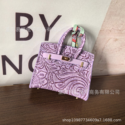 Mini Birkin_Embossed Printing, Auspicious Clouds Grain, Premium Quality