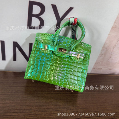 Mini Birkin_Color Matching of Ostrich Skin & Lizard Skin Grain, Dazzling Crocodile Skin Grain