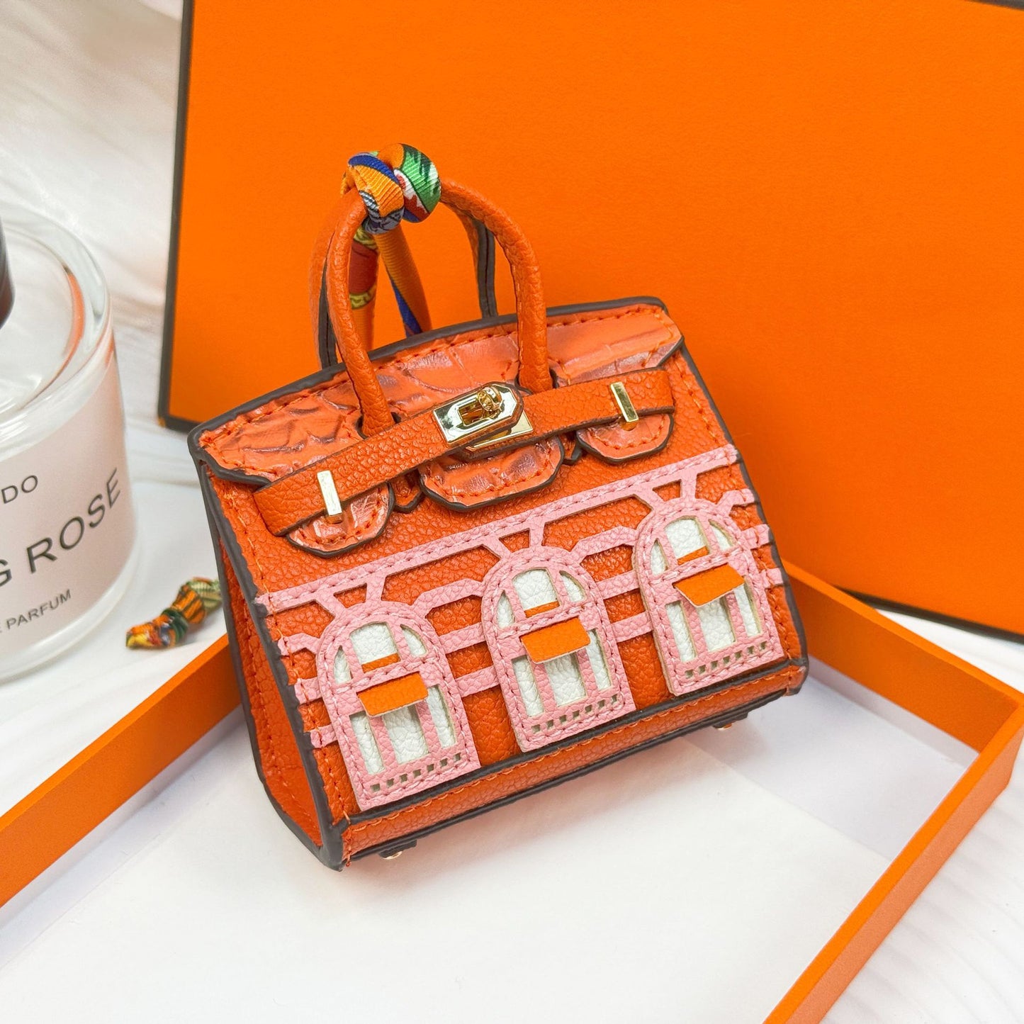 New fashionable mini small house bag pendant small bag cute bag pendant mouth red envelope earphone bag car key bag