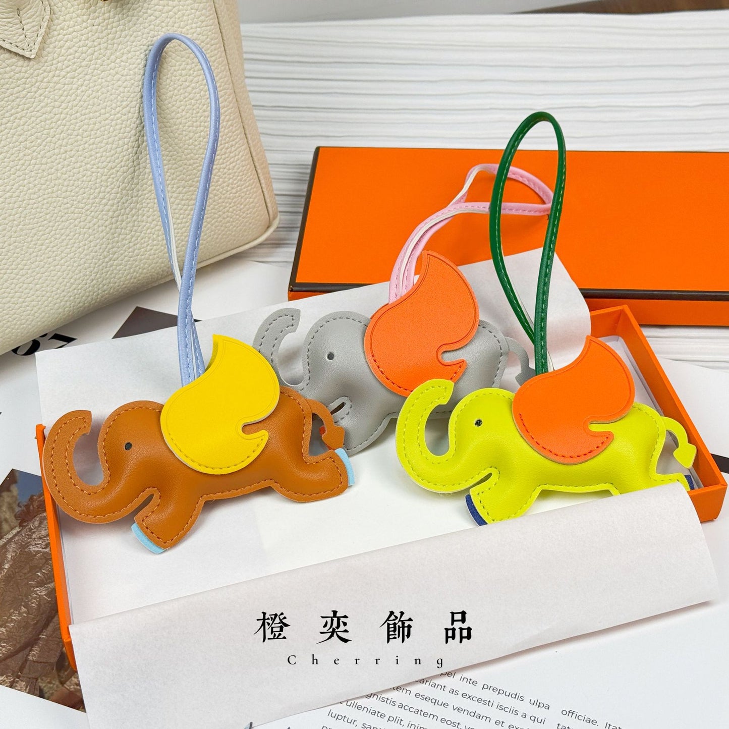 Flying Elephant Dumbo Bag Charm Bag Pendant keychain