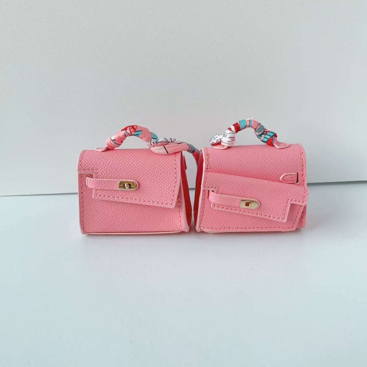Mini double-sided irregular bag pendant bluetooth headset protective case new creative car pendant