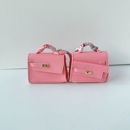 Mini double-sided irregular bag pendant bluetooth headset protective case new creative car pendant