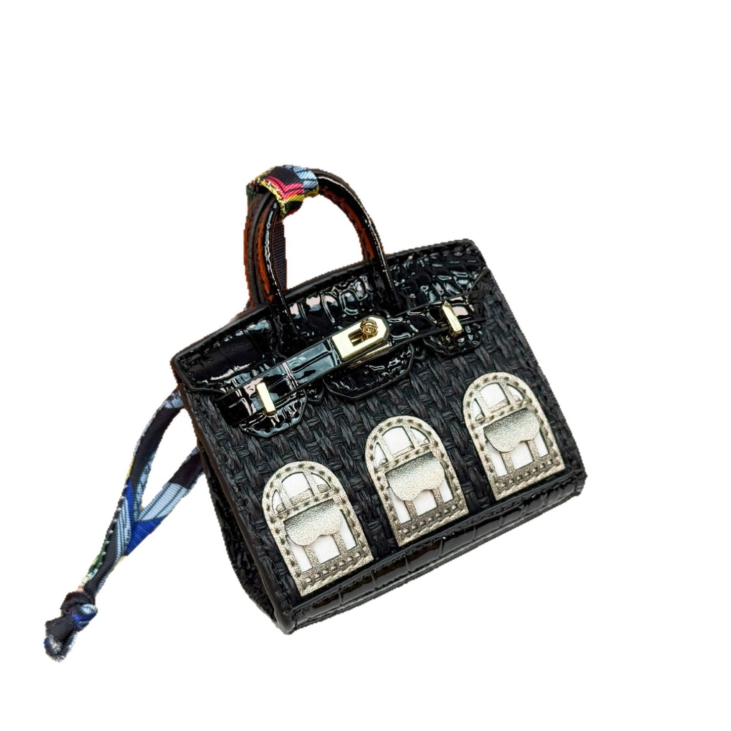 New fashionable mini small house bag pendant small bag cute bag pendant mouth red envelope earphone bag car key bag