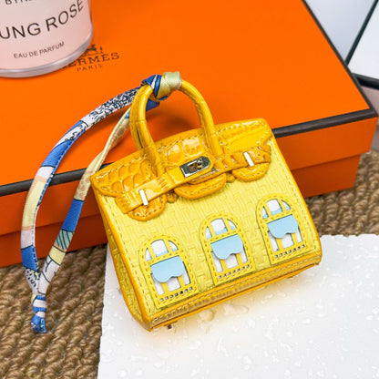 New fashionable mini small house bag pendant small bag cute bag pendant mouth red envelope earphone bag car key bag
