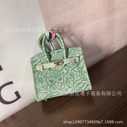 Mini Birkin_Embossed Printing, Auspicious Clouds Grain, Premium Quality