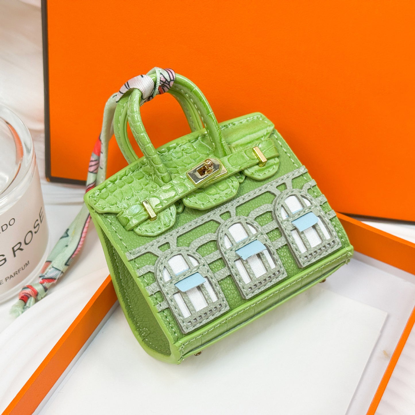 New fashionable mini small house bag pendant small bag cute bag pendant mouth red envelope earphone bag car key bag
