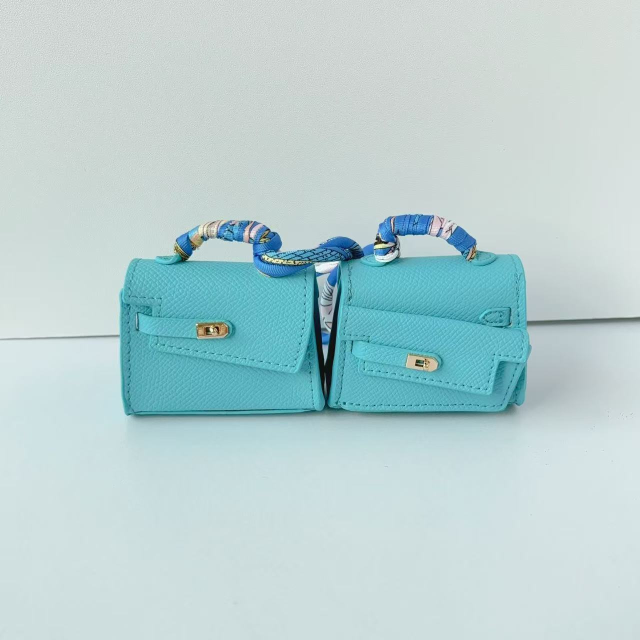 Mini double-sided irregular bag pendant bluetooth headset protective case new creative car pendant