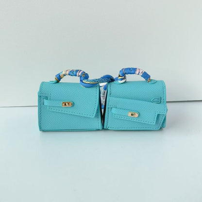 Mini double-sided irregular bag pendant bluetooth headset protective case new creative car pendant