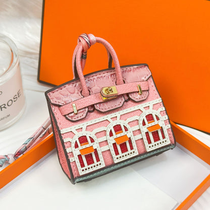 New fashionable mini small house bag pendant small bag cute bag pendant mouth red envelope earphone bag car key bag