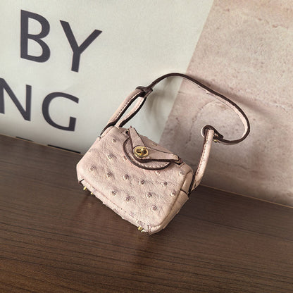 Mini Lindy_Ostrich Skin Grain