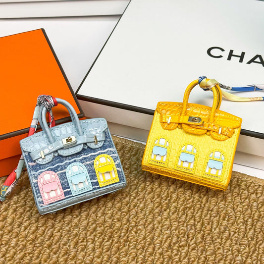 New fashionable mini small house bag pendant small bag cute bag pendant mouth red envelope earphone bag car key bag