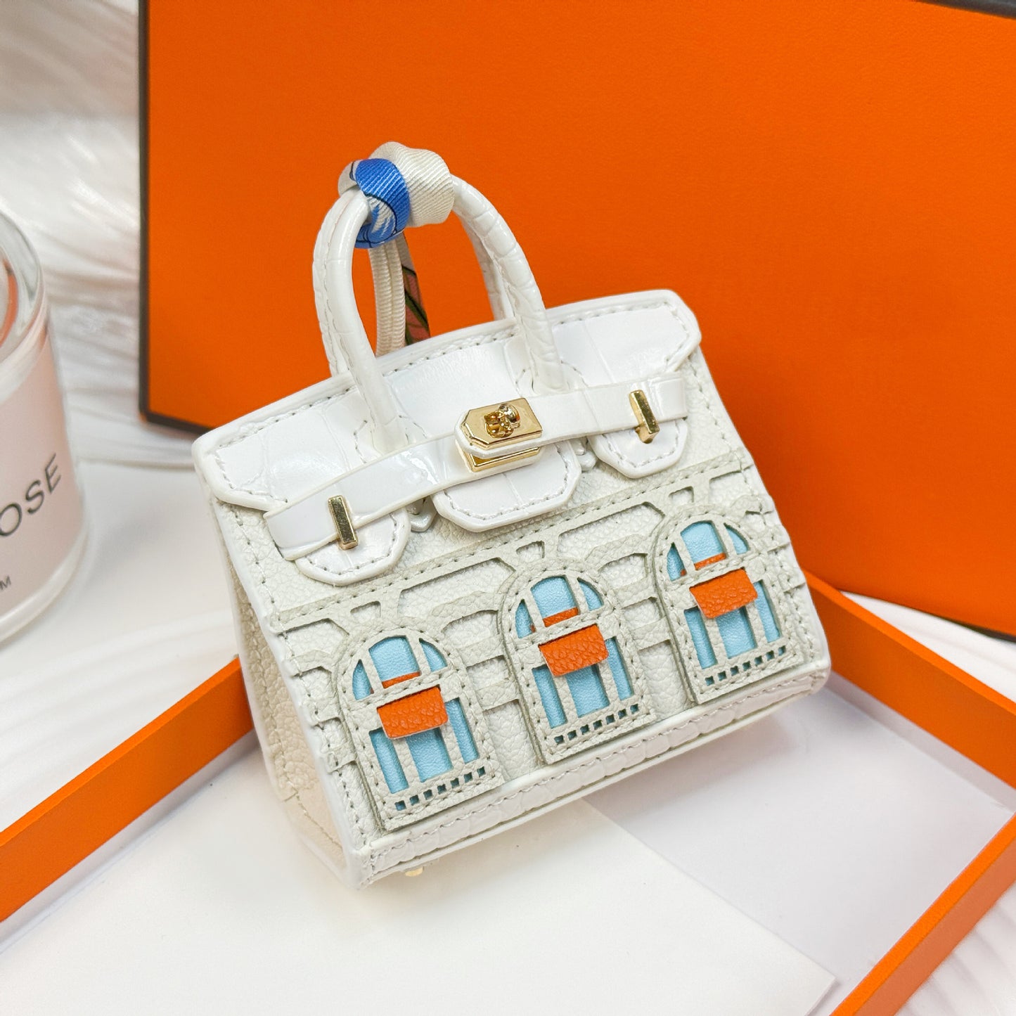 New fashionable mini small house bag pendant small bag cute bag pendant mouth red envelope earphone bag car key bag