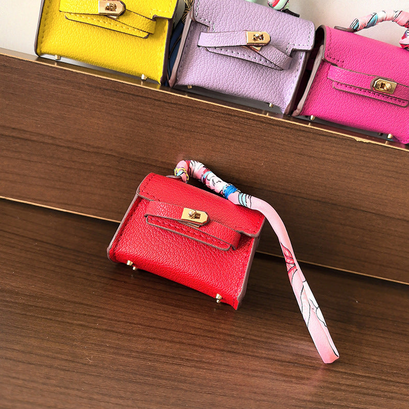 Mini Kelly_Classic Leather Pattern, Rectangle Shape