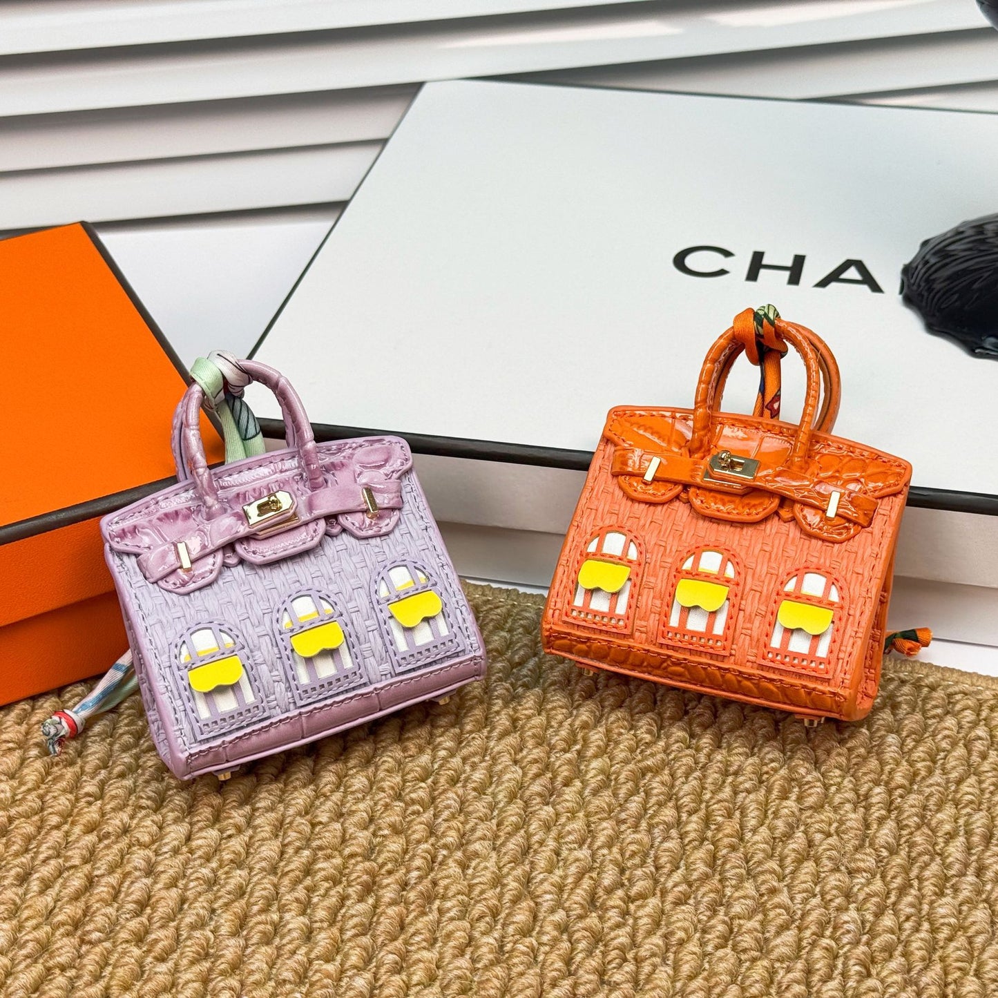 New fashionable mini small house bag pendant small bag cute bag pendant mouth red envelope earphone bag car key bag