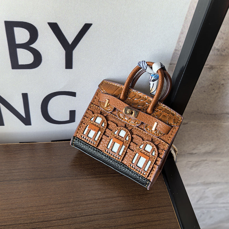 Mini Birkin House_Classic Leather, Jeans Leather