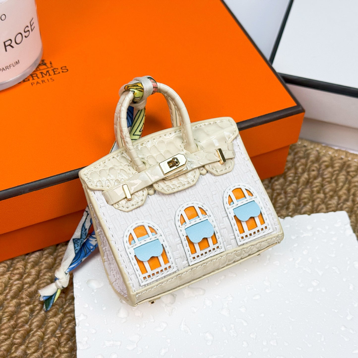 New fashionable mini small house bag pendant small bag cute bag pendant mouth red envelope earphone bag car key bag