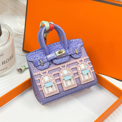 New fashionable mini small house bag pendant small bag cute bag pendant mouth red envelope earphone bag car key bag