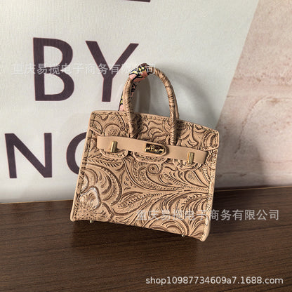 Mini Birkin_Embossed Printing, Auspicious Clouds Grain, Premium Quality