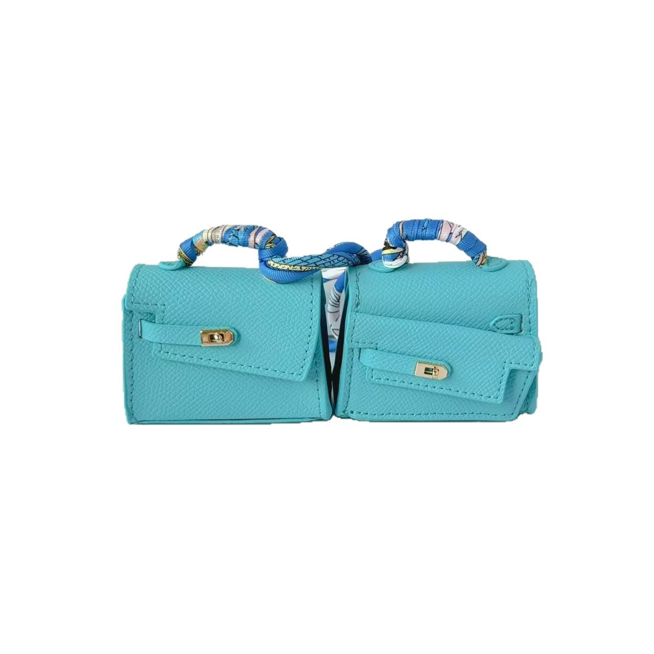 Mini double-sided irregular bag pendant bluetooth headset protective case new creative car pendant