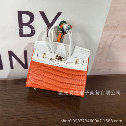 Mini Birkin_Color Matching of Ostrich Skin & Lizard Skin Grain, Dazzling Crocodile Skin Grain