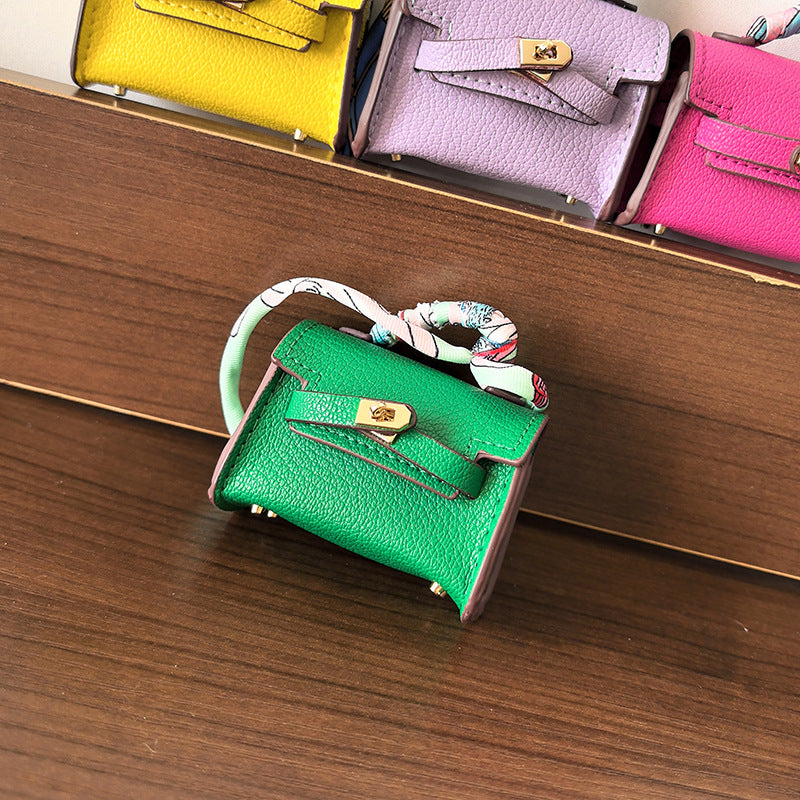 Mini Kelly_Classic Leather Pattern, Rectangle Shape