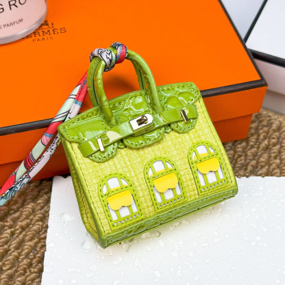 New fashionable mini small house bag pendant small bag cute bag pendant mouth red envelope earphone bag car key bag