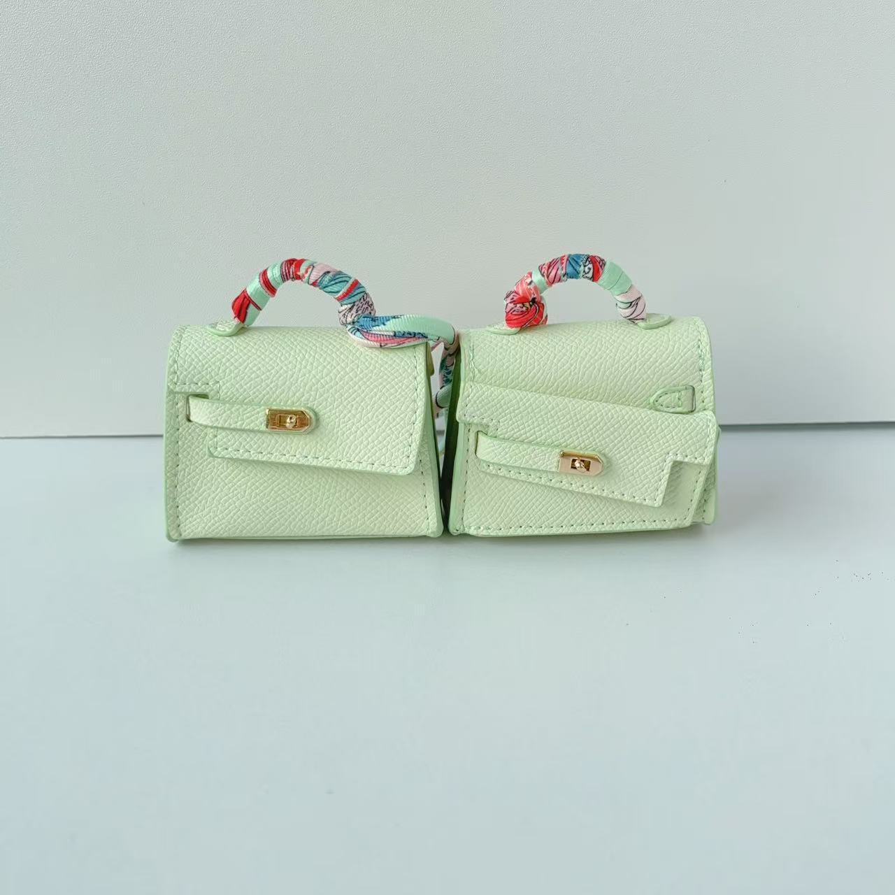 Mini double-sided irregular bag pendant bluetooth headset protective case new creative car pendant