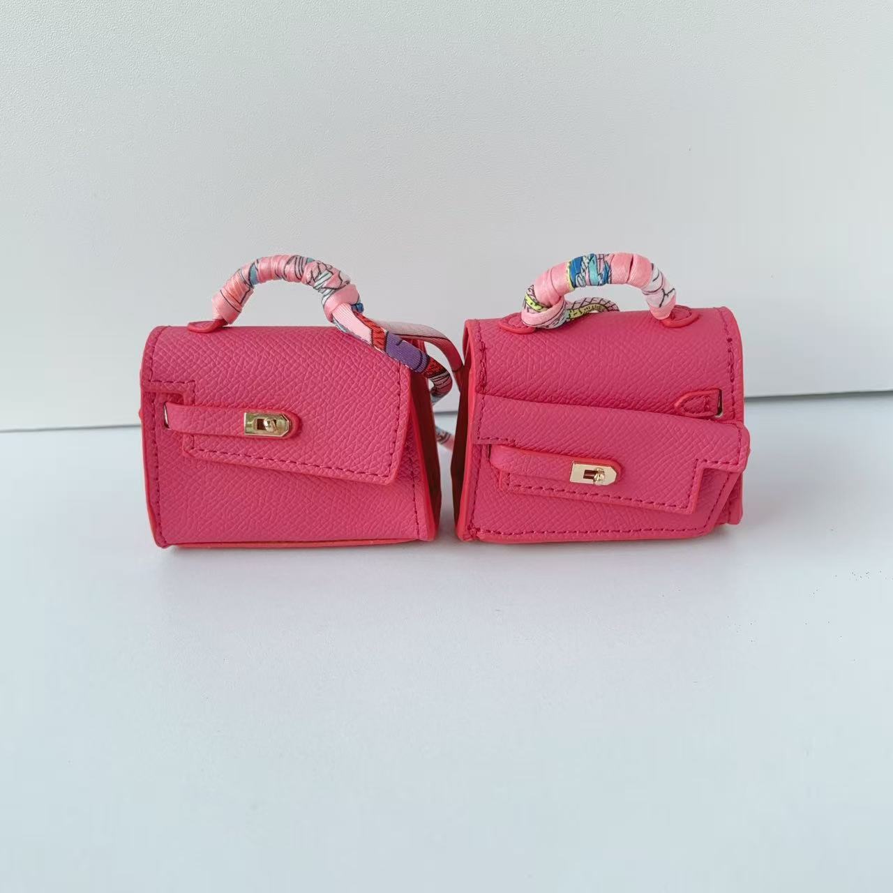 Mini double-sided irregular bag pendant bluetooth headset protective case new creative car pendant