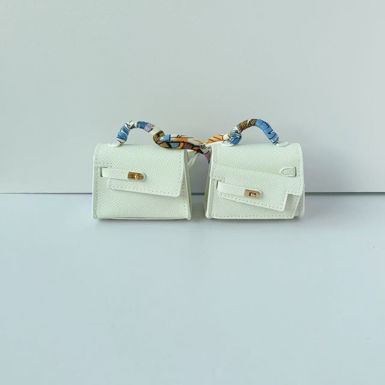 Mini double-sided irregular bag pendant bluetooth headset protective case new creative car pendant