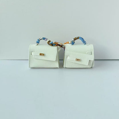 Mini double-sided irregular bag pendant bluetooth headset protective case new creative car pendant