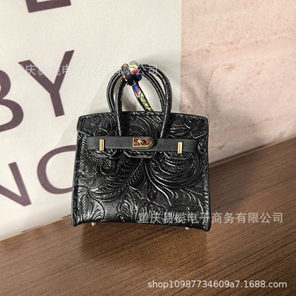 Mini Birkin_Embossed Printing, Auspicious Clouds Grain, Premium Quality