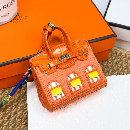 New fashionable mini small house bag pendant small bag cute bag pendant mouth red envelope earphone bag car key bag
