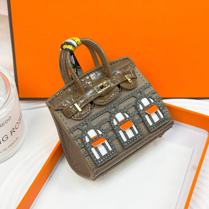 New fashionable mini small house bag pendant small bag cute bag pendant mouth red envelope earphone bag car key bag