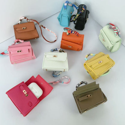 Mini double-sided irregular bag pendant bluetooth headset protective case new creative car pendant