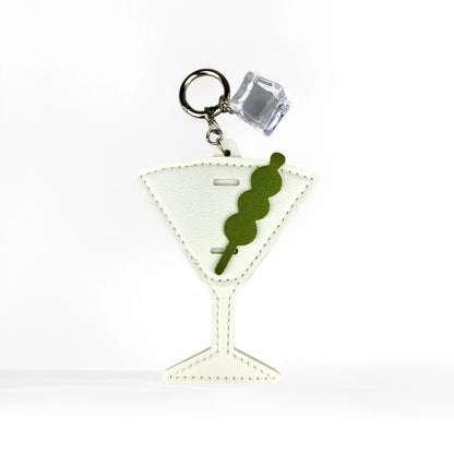 4 Pcs Summer Beach Style PU Leather/Eva Keychain/Bag Charm-Coconut Tree/Durian/Cubes/Crocs Shoes/Cocktail-Bag Accessories/Gift