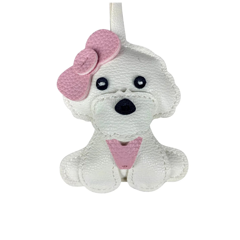 Portable Pup Squad! Leather Dog Bag Charms | Mix & Match with Attached Rings/Cords | Carry One for Daily Joy-PU Leather