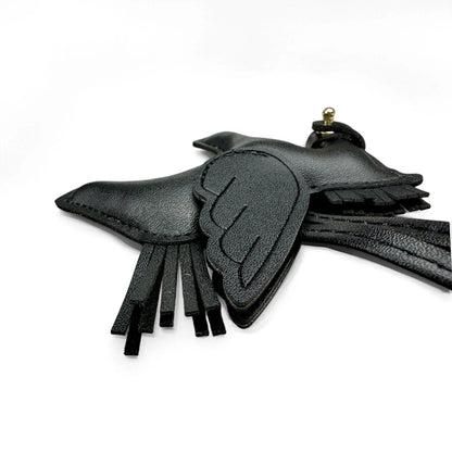 Elegant Winged Pony Keychain with Detachable Mouth Strap | Hand-Stitched Premium PU Leather Bag Charm with Plush Filling, Gift