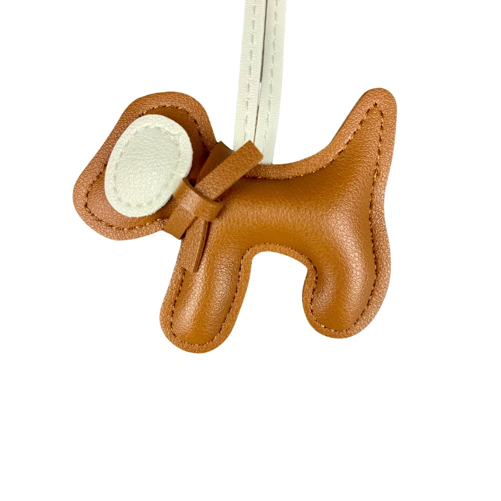 Portable Pup Squad! Leather Dog Bag Charms | Mix & Match with Attached Rings/Cords | Carry One for Daily Joy-PU Leather