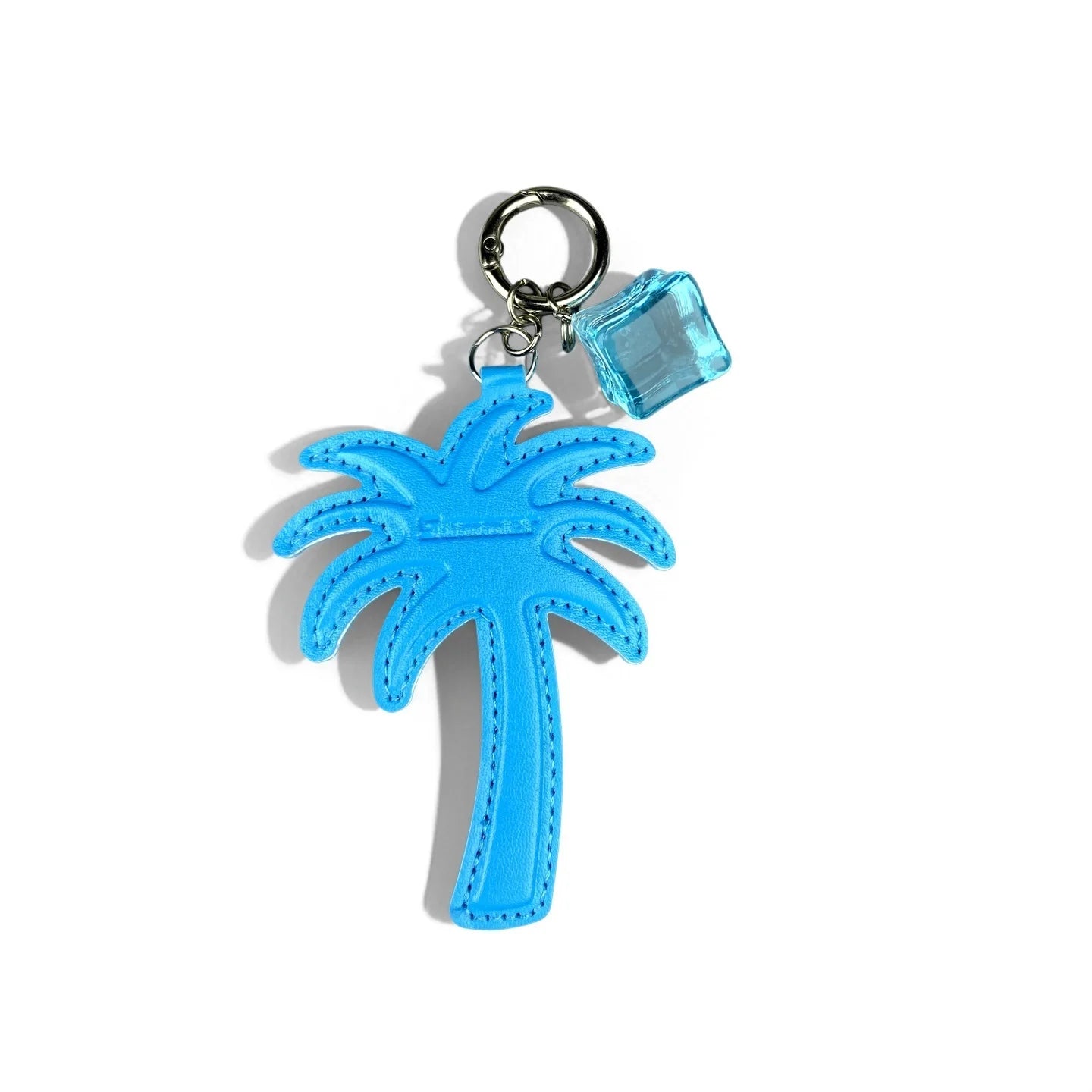 4 Pcs Summer Beach Style PU Leather/Eva Keychain/Bag Charm-Coconut Tree/Durian/Cubes/Crocs Shoes/Cocktail-Bag Accessories/Gift