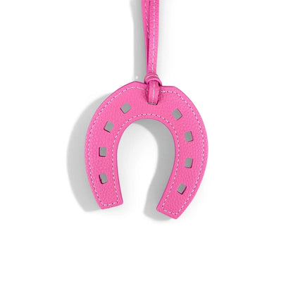 Handmade PU Leather Horse Head & Horseshoe Bag Charm/Keychain-Unique Equestrian Gift for Purse Backpack-Fashion Bag Accessory