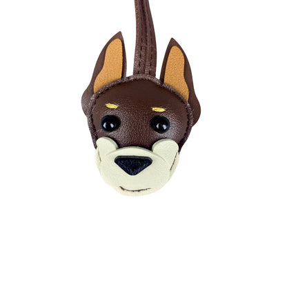 Portable Pup Squad! Leather Dog Bag Charms | Mix & Match with Attached Rings/Cords | Carry One for Daily Joy-PU Leather