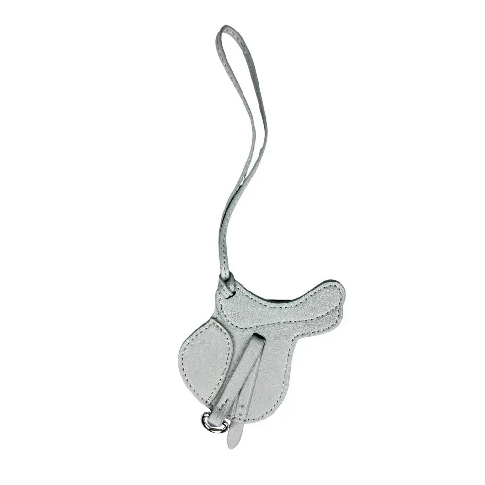 Luxury Equestrian Saddle & Pony Bag Charm Keychain – Artisan Hand-Stitched Faux Leather, , Reinforced Pony Design, Premium Gift