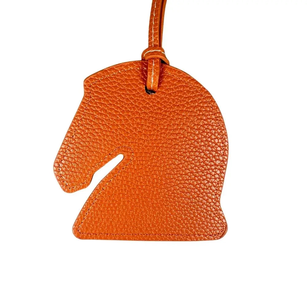 Handmade Leather Horse Head & Horseshoe Charms Set-Premium Thick Leather-Mix & Match Colors-PU Leather-Ideal Bag Accessory