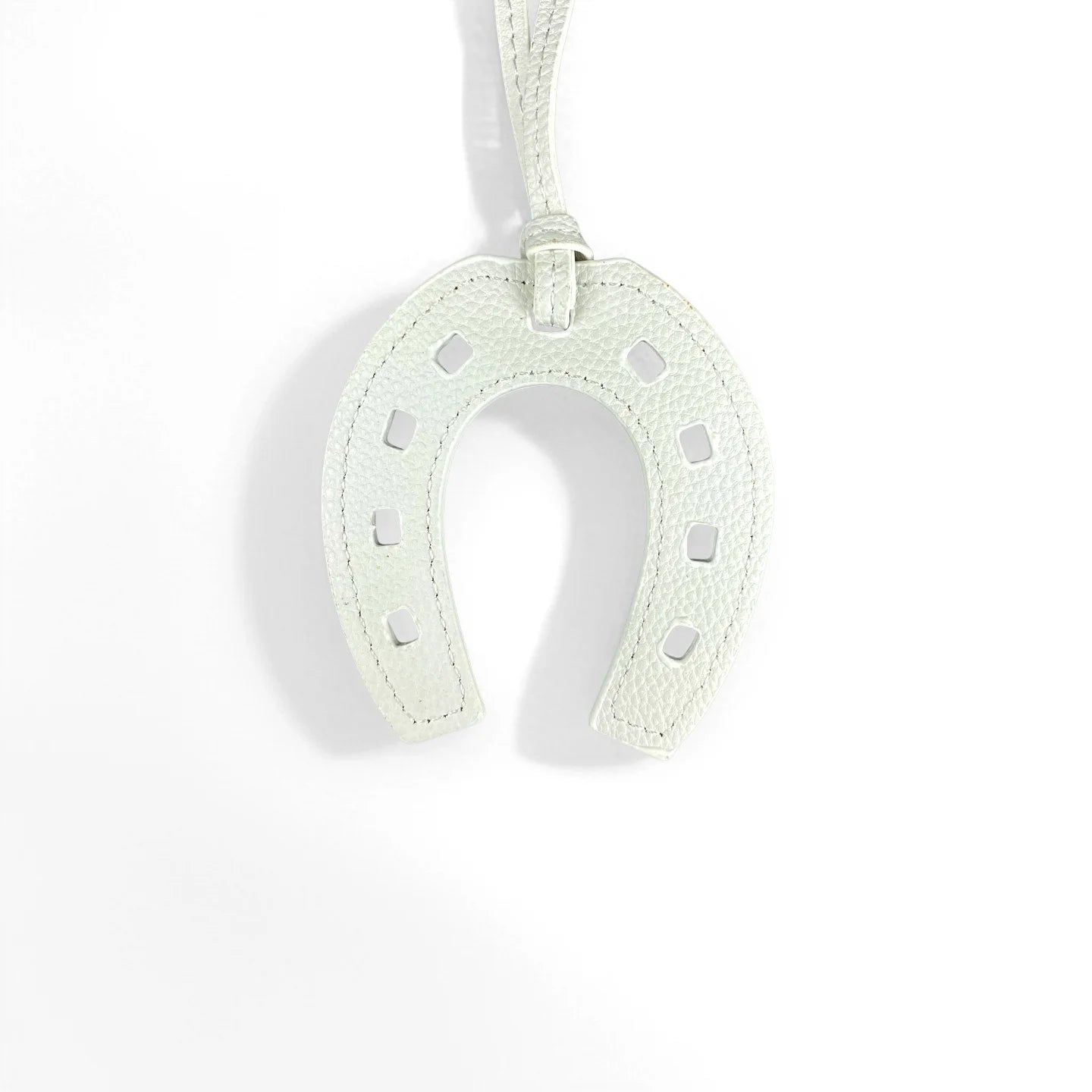 Handmade PU Leather Horse Head & Horseshoe Bag Charm/Keychain-Unique Equestrian Gift for Purse Backpack-Fashion Bag Accessory