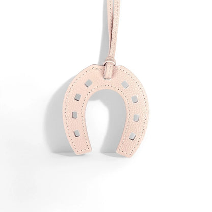 Handmade PU Leather Horse Head & Horseshoe Bag Charm/Keychain-Unique Equestrian Gift for Purse Backpack-Fashion Bag Accessory