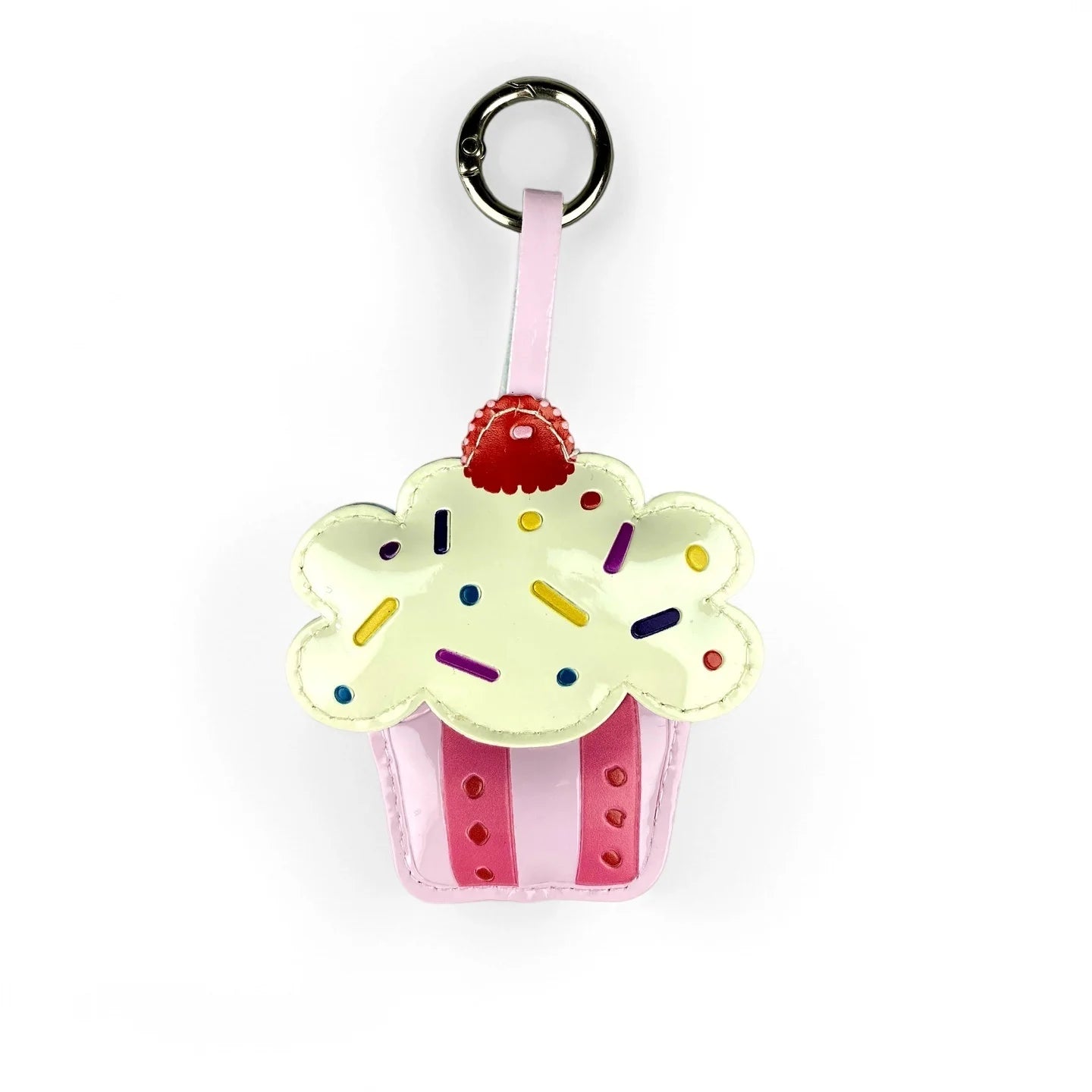 Pink Sweet Dessert Bag Charms-PU Leather Crossiant Donut Ice Cream Bag Car Keychain Home Decor, Sweet Gift for Girls-Y2K