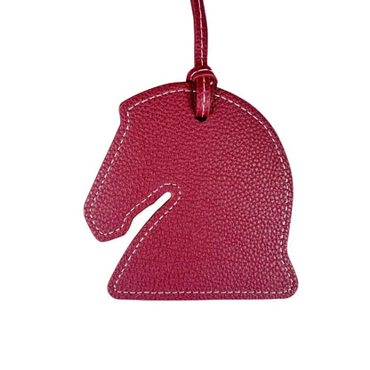 Handmade Leather Horse Head & Horseshoe Charms Set-Premium Thick Leather-Mix & Match Colors-PU Leather-Ideal Bag Accessory
