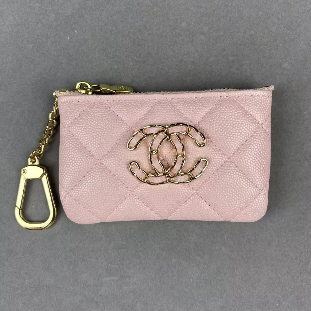 Chan-el Mini Crocodile Skin Grain, Cardholders