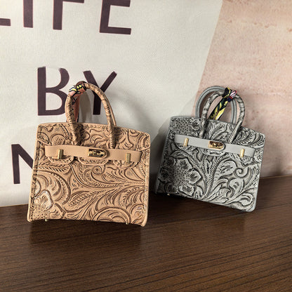 Mini Birkin_Embossed Printing, Auspicious Clouds Grain, Premium Quality