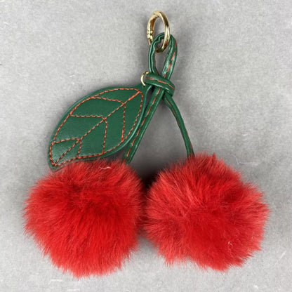 Cherry plush Pendant keychain